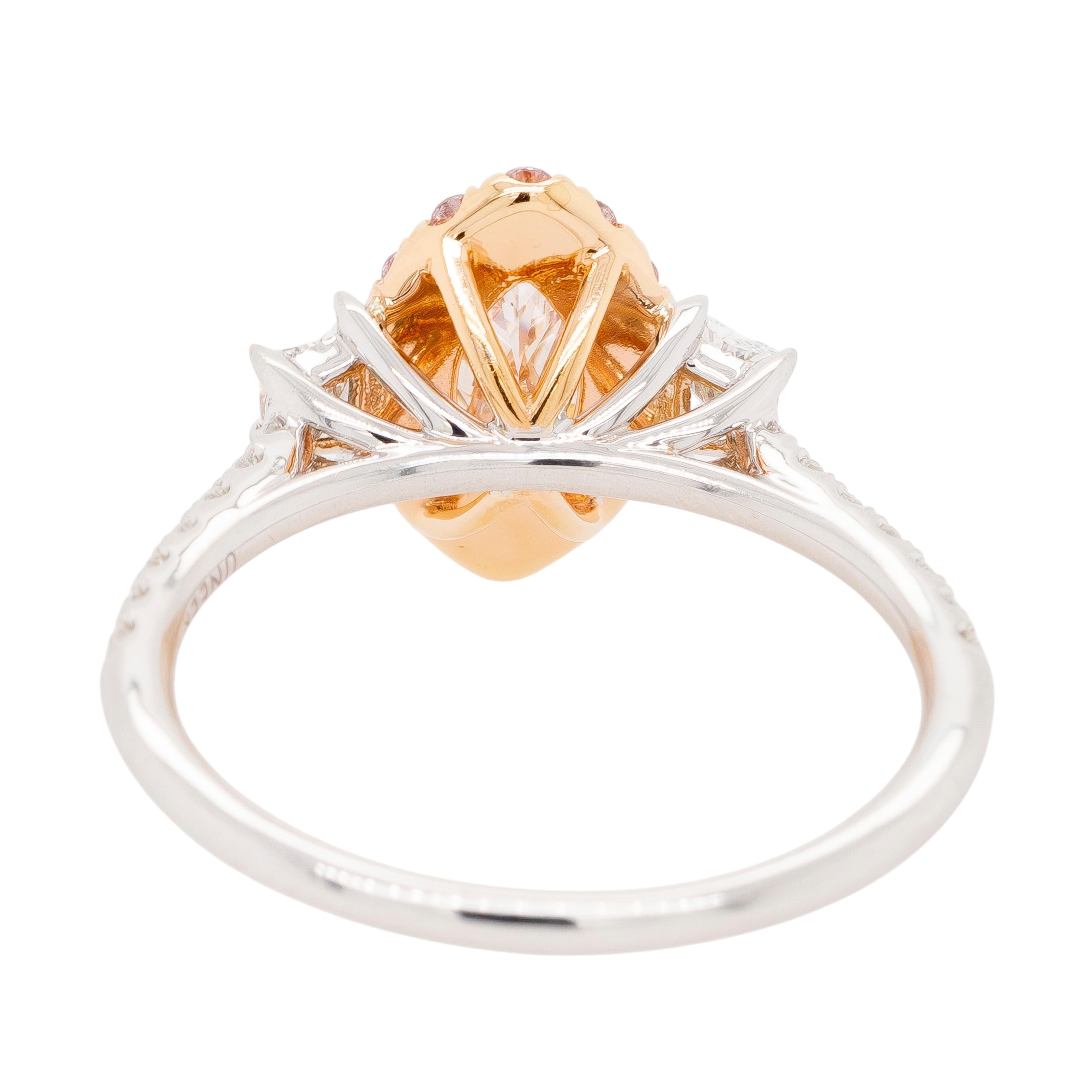 Anello di fidanzamento Uneek in oro bianco e rosa 18 carati In condizioni Nuovo in vendita a Boca Raton, FL
