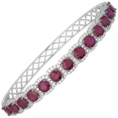 Uneek Ruby and Gold Bracelet