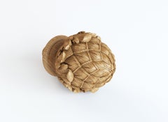 Unfinished Ornamental Carved Newel Post Topper 'Set of 4', Artichoke in Acanthus