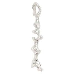 Unfinished Sculpture 03 Pendant in Sterling Silver 925 by KARNEEVAL