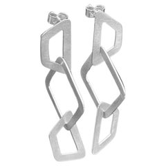 Boucles d'oreilles enveloppe dépliée, en argent sterling