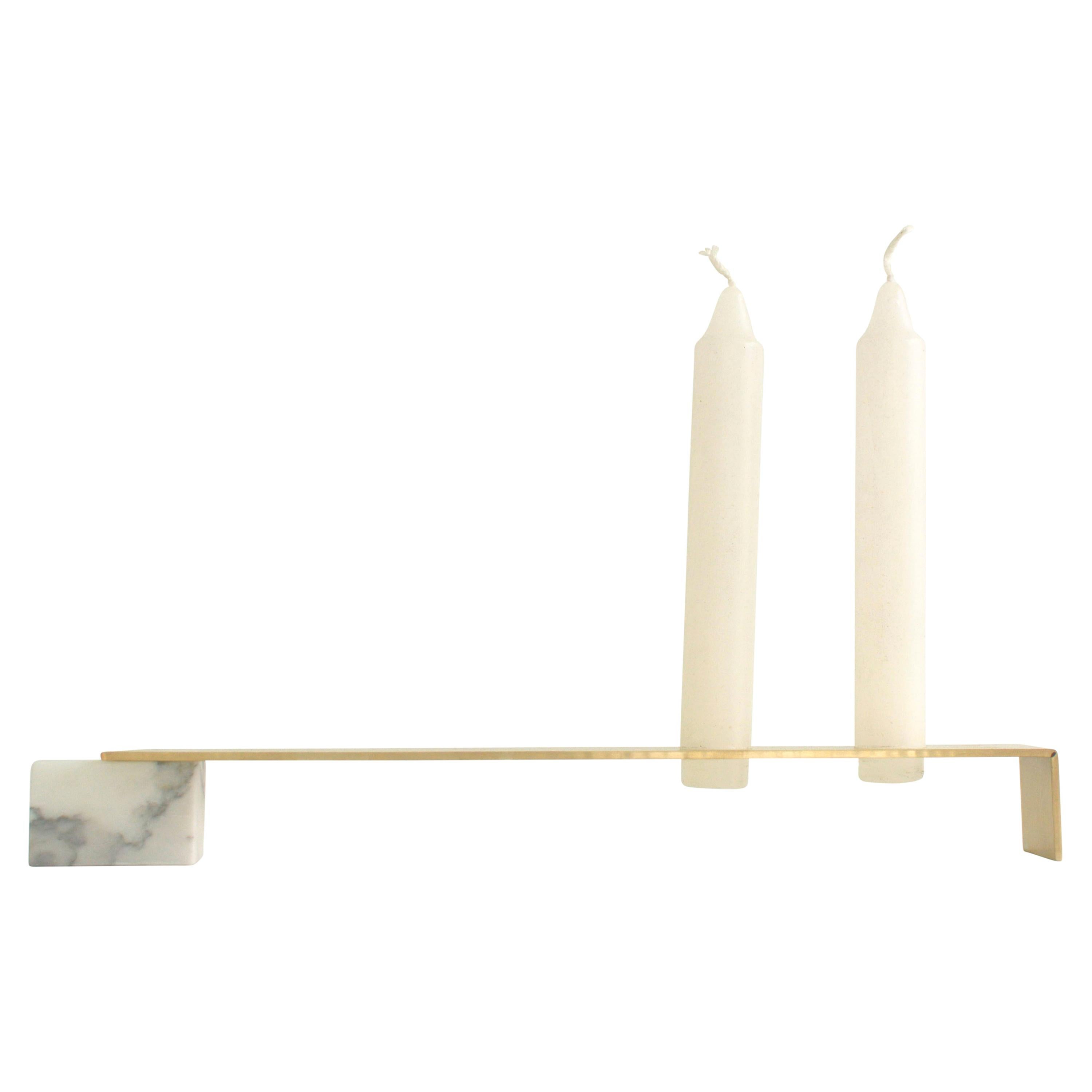 Unfolding Marble Candleholders by Periclis Frementitis
