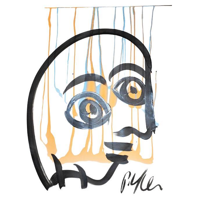 Ein abstraktes expressionistisches Gemälde des Künstlers Peter Keil. Keil ist für seine vereinfachten Abstraktionen traditioneller Kunstthemen bekannt, und dieses Werk ist ein gutes Beispiel dafür. Keil studierte in jungen Jahren bei Otto Nagel und