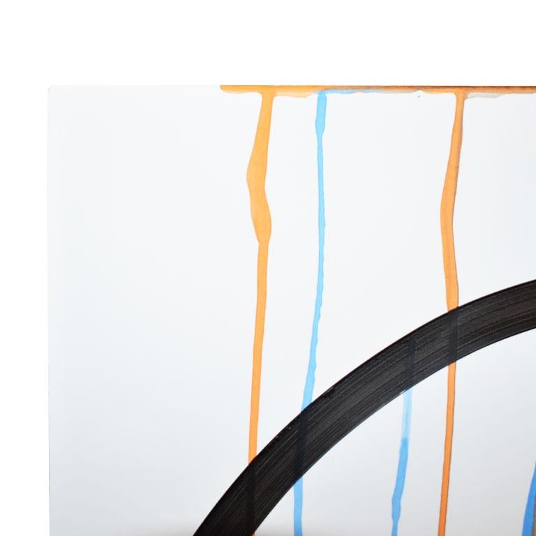 Ungerahmtes figurales Gemälde des abstrakten Expressionismus von Peter Keil, signiert (Farbe) im Angebot