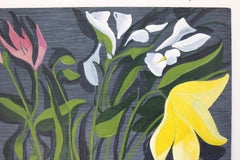 Unframed Oil Painting of Flowers by David Segel
