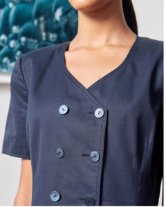 Ungaro 1990s Double Breasted Navy Dress
