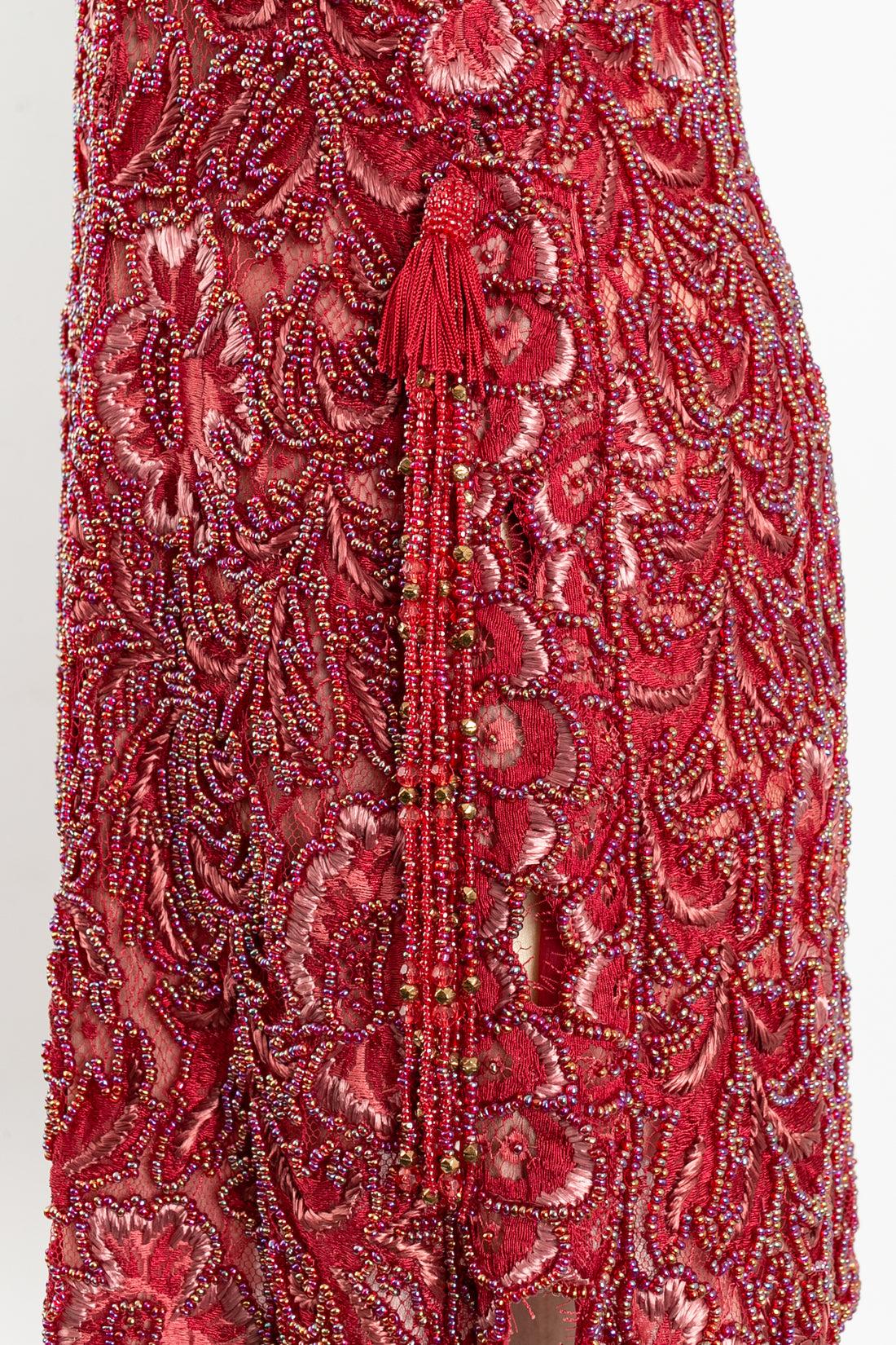 Ungaro Robe de soirée brodée de perles, taille 36FR en vente 6