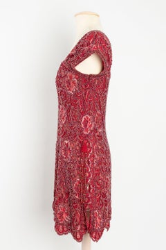 Ungaro Beaded Embroidered Evening Dress, Size 36FR