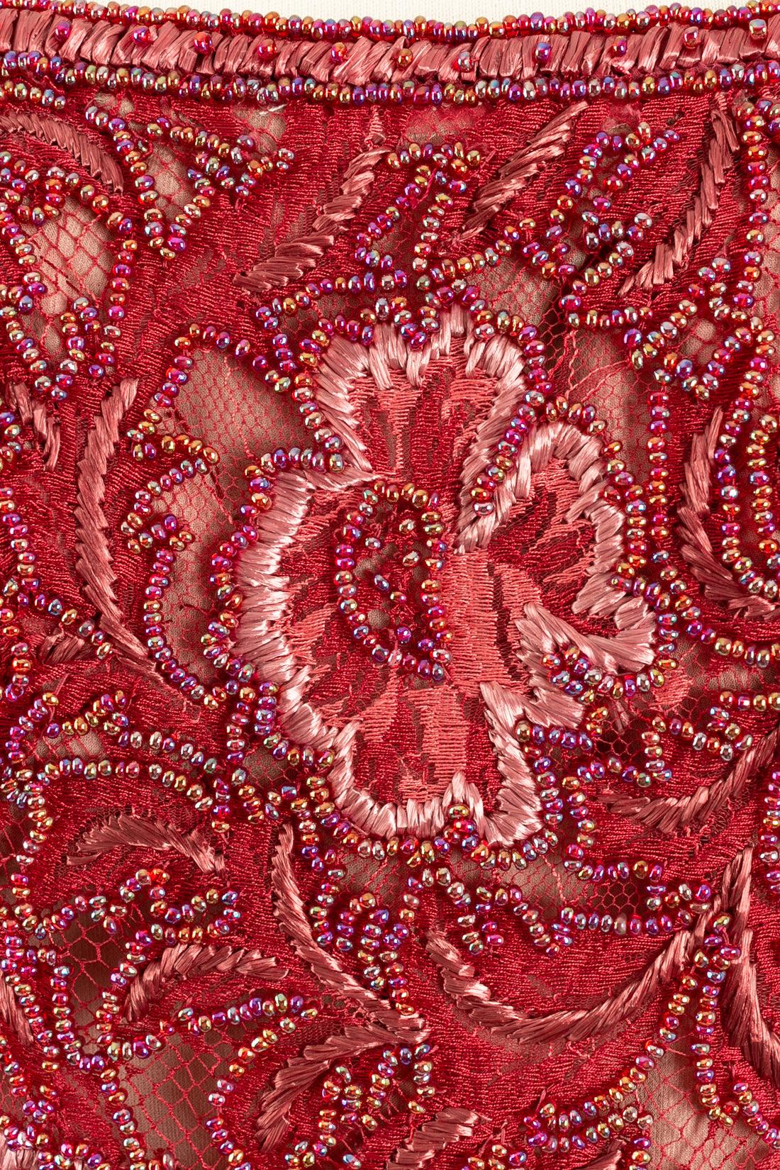 Ungaro Robe de soirée brodée de perles, taille 36FR en vente 3
