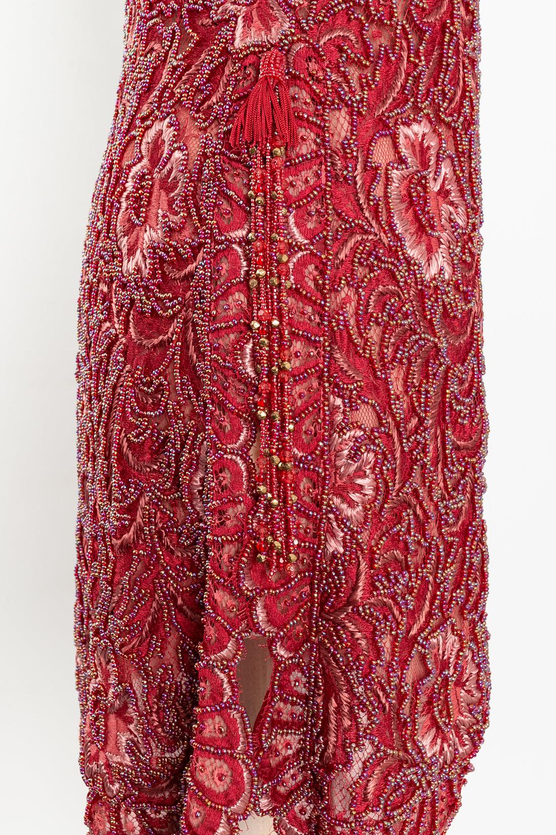 Ungaro Robe de soirée brodée de perles, taille 36FR en vente 4