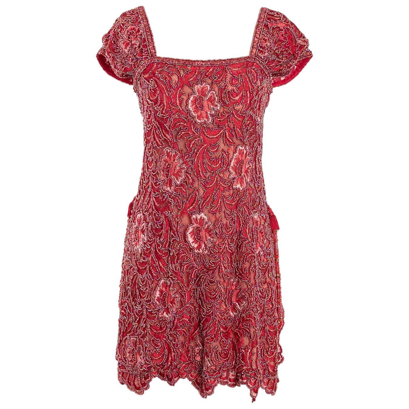 Ungaro Robe de soirée brodée de perles, taille 36FR