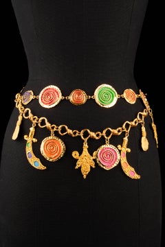 Ungaro belt 'orientalist' by Emmanuel Ungaro circa 1990
