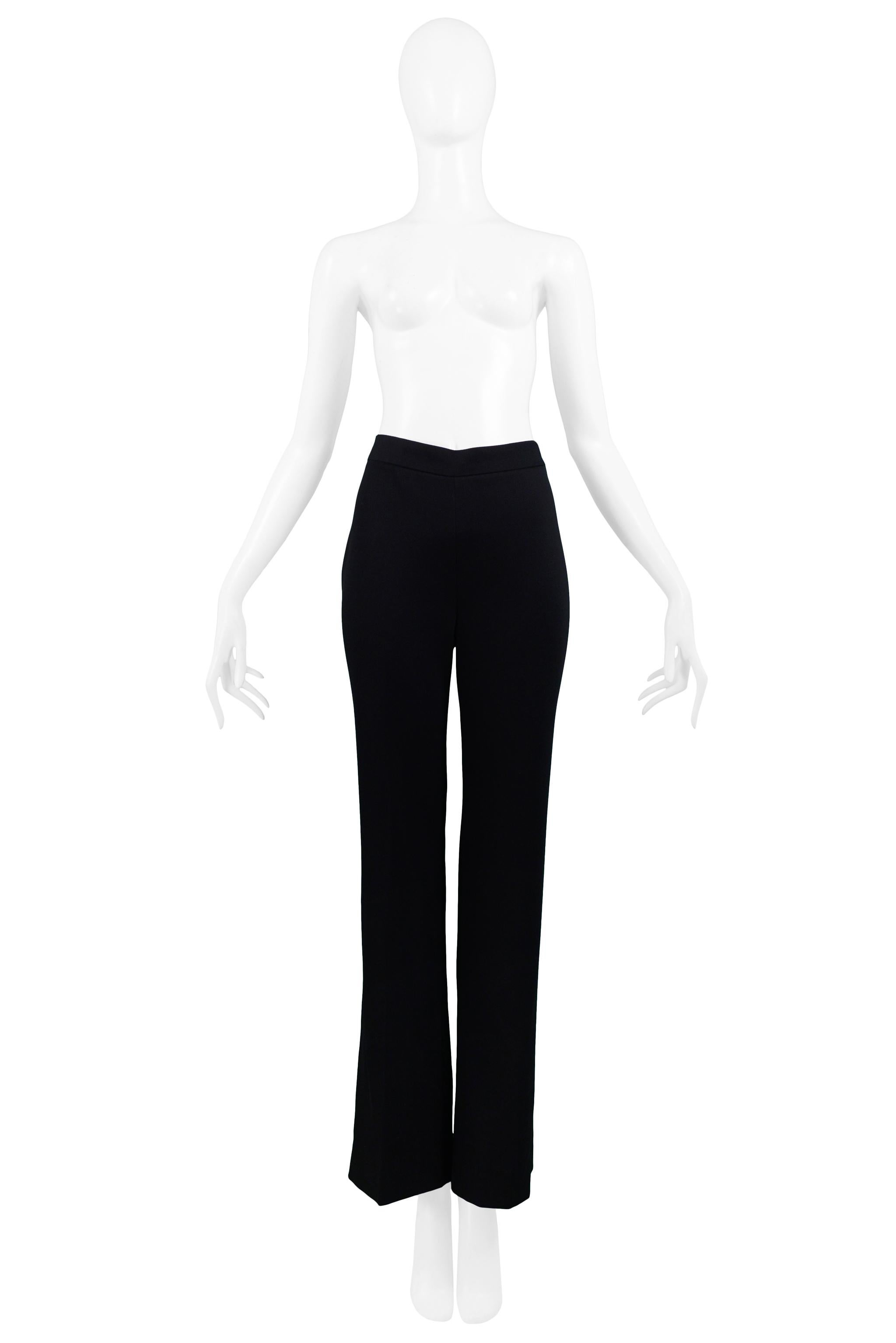 Ungaro Black Satin Trim Suit Jacket & Trousers 1