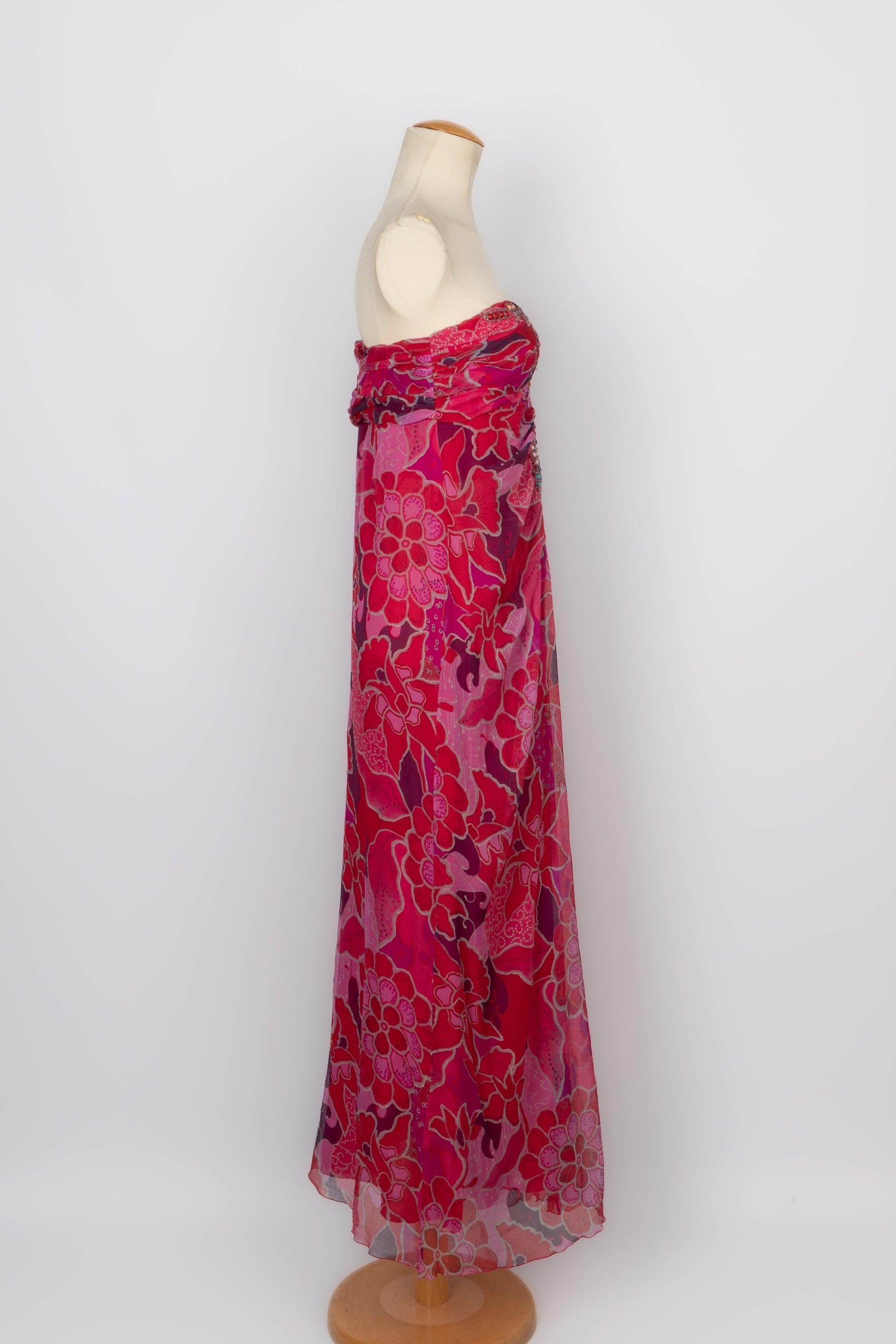 Ungaro Bustier Dress in Pink Tones For Sale 2
