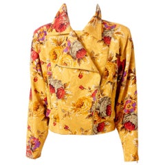 Ungaro Floral Pattern Bomber Jacket