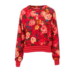 Ungaro Floral Printed Wool Top - '90s
