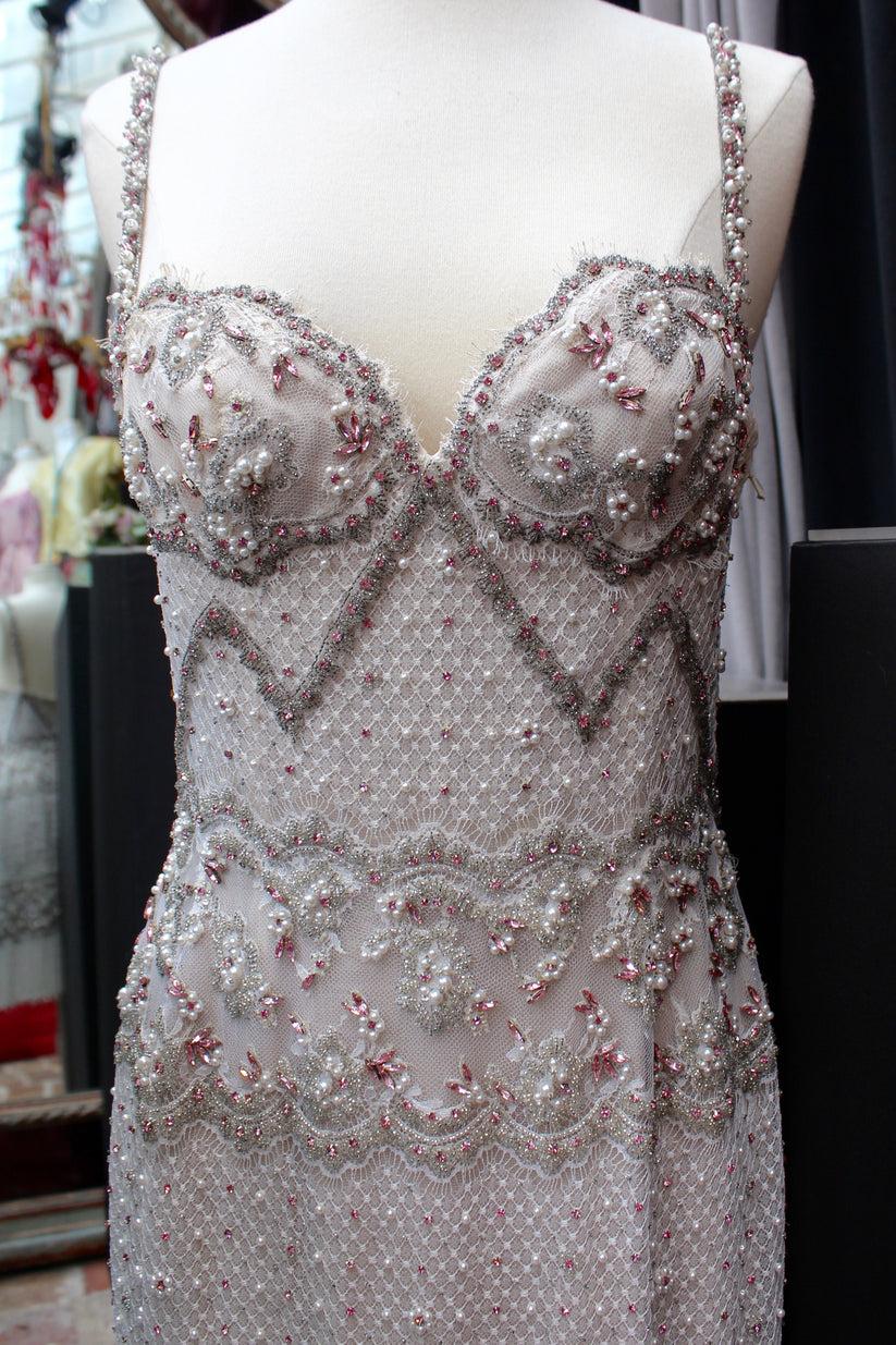 Ungaro Haute Couture Kleid mit Spitzenstickerei, Größe 36FR, Ungaro im Angebot 2
