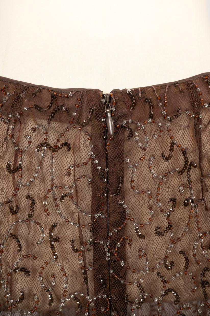 Pantalon Ungaro Haute Couture avec perles en vente 1