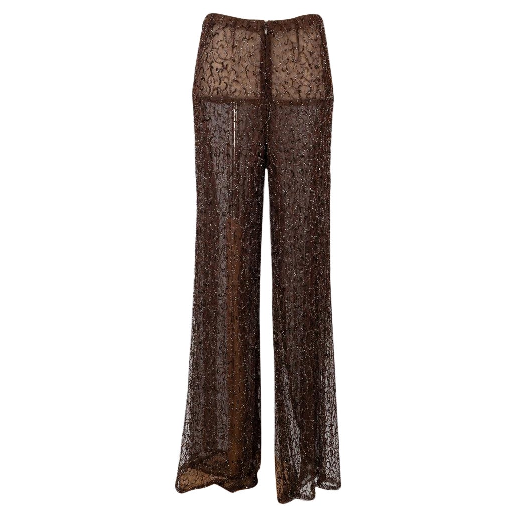 Ungaro Haute Couture Pants with Pearls For Sale
