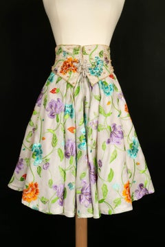 Ungaro Haute Embroidered with Flowers, Beads and Rhinestones Couture Set