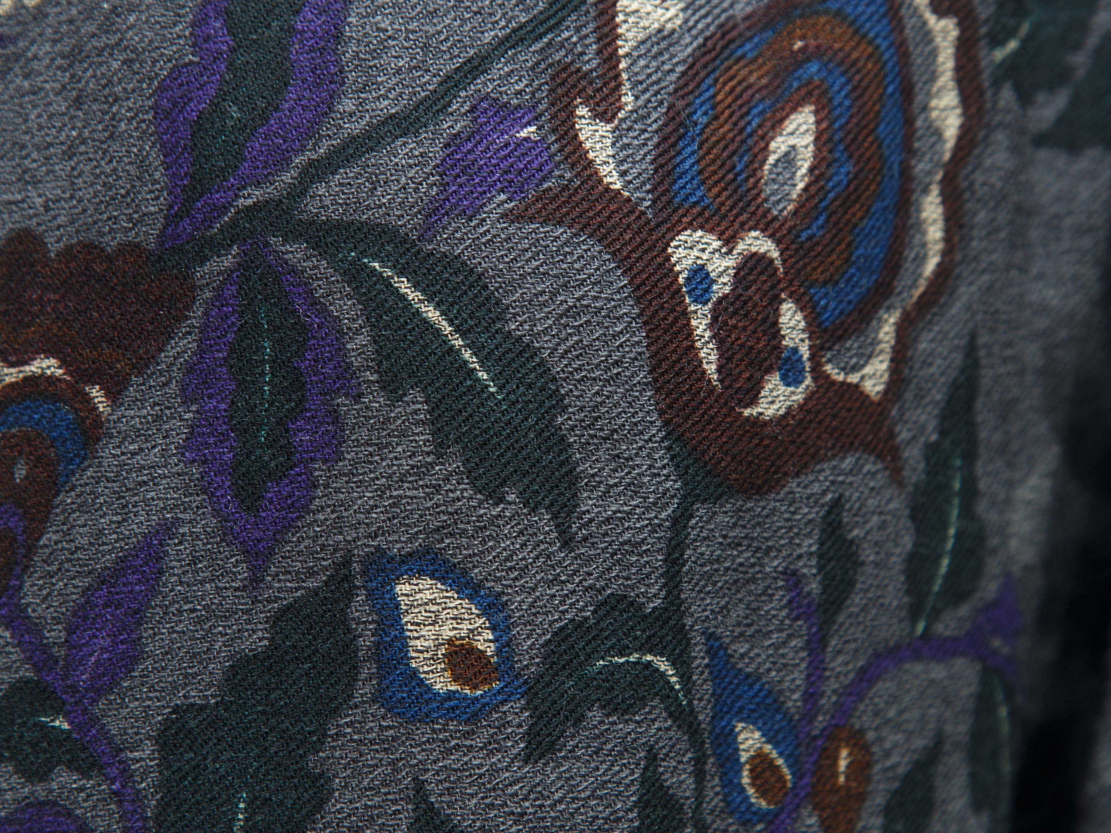 Black Ungaro Multicolor Floral-Printed Dress
