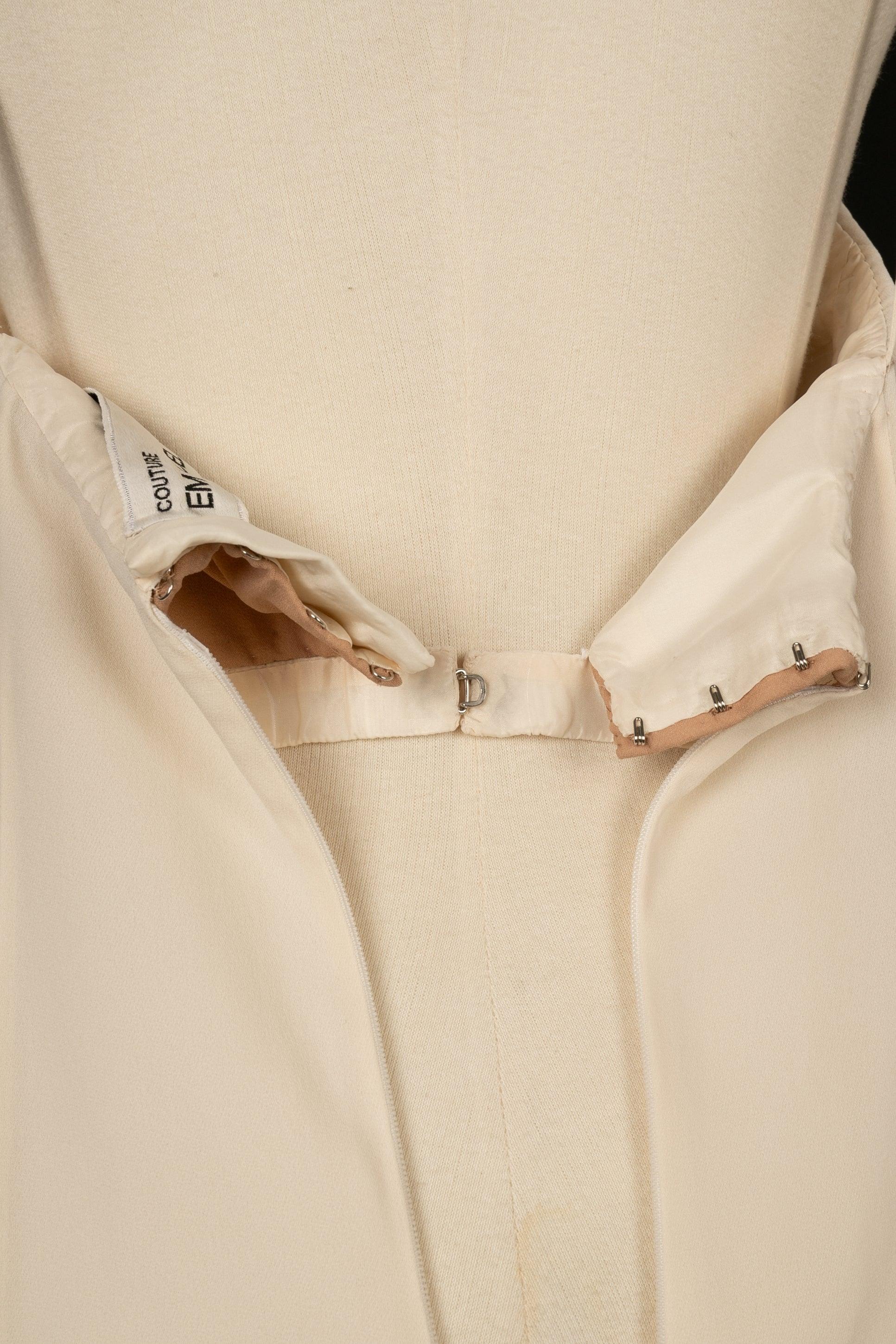 Ungaro Off-White Crepe Pant Jumpsuit with Jacket Haute Couture, 1997 2