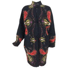 Ungaro Parallele Applique Quilted Coat 1980s