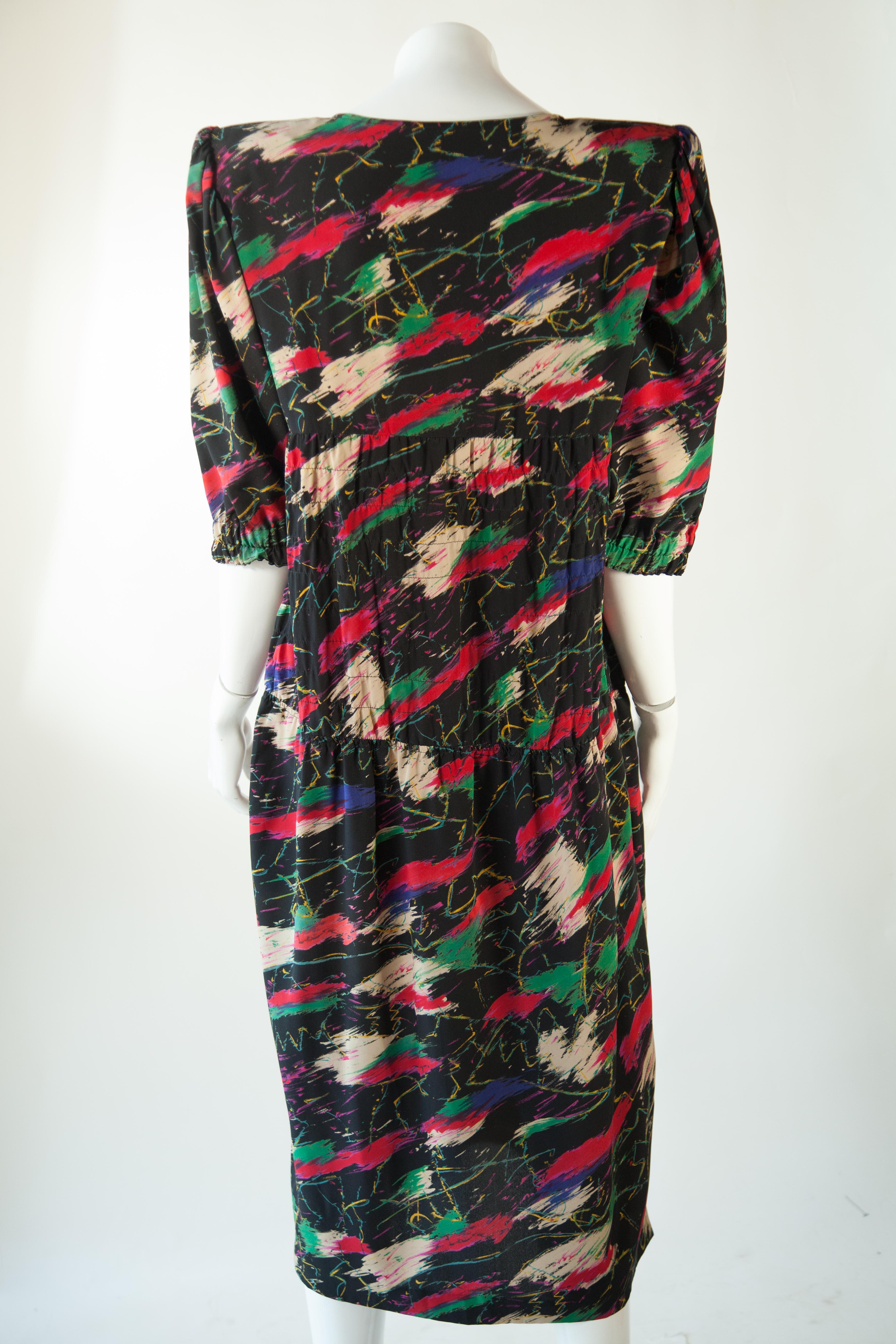 Women's Ungaro Printed Silk Dress For Sale