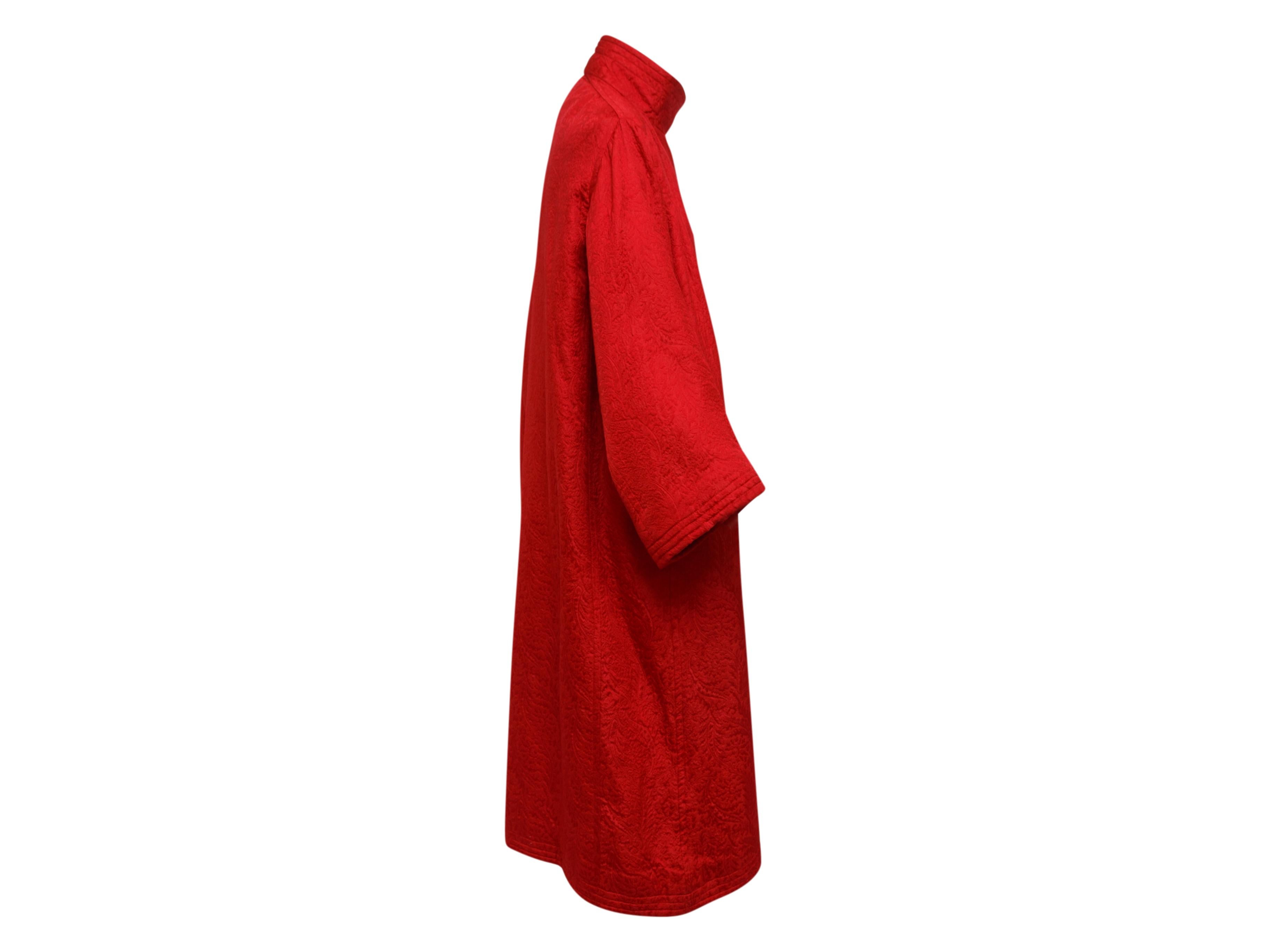 Women's Ungaro Red Brocade Coat