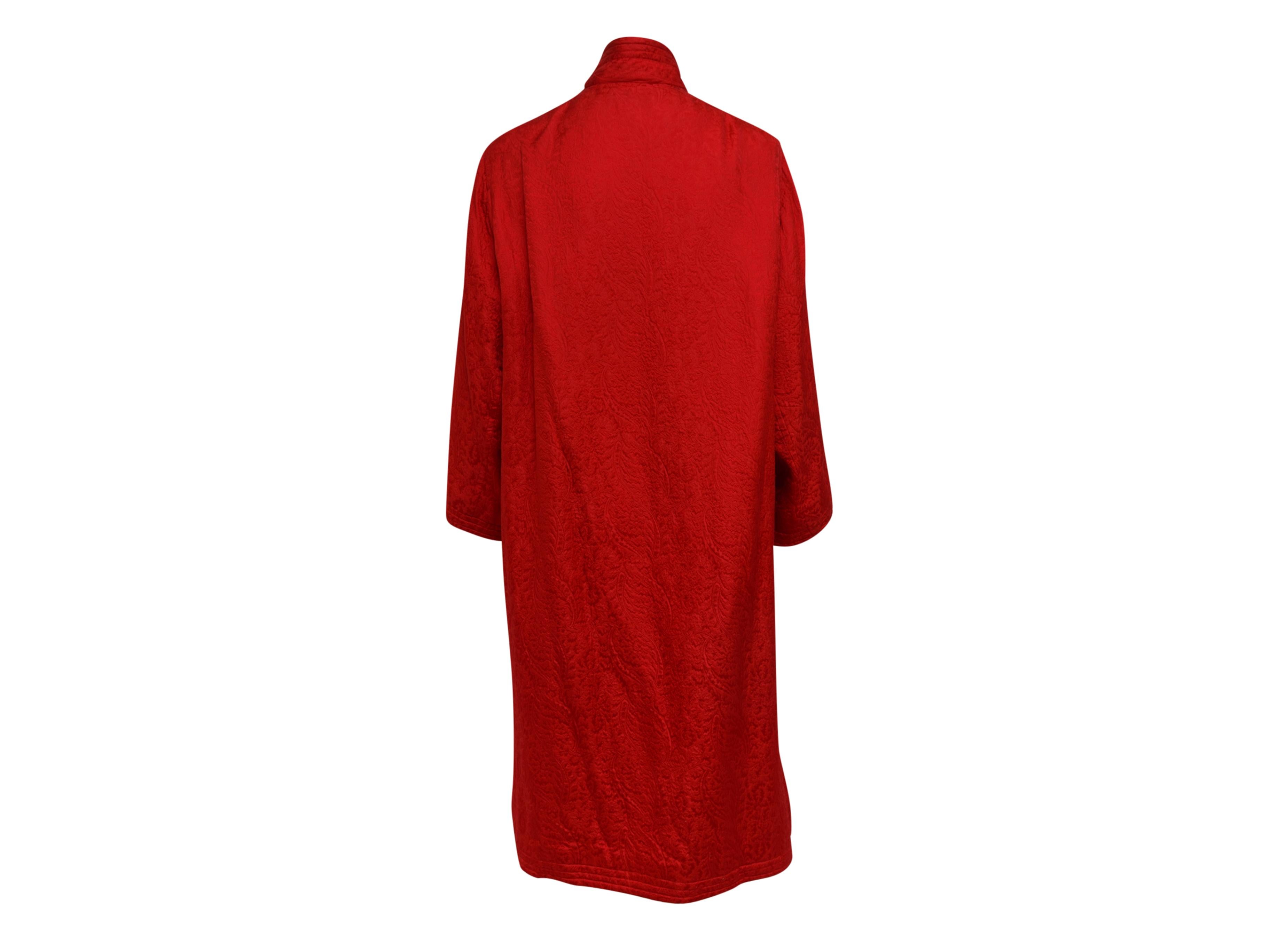 Ungaro Red Brocade Coat 1
