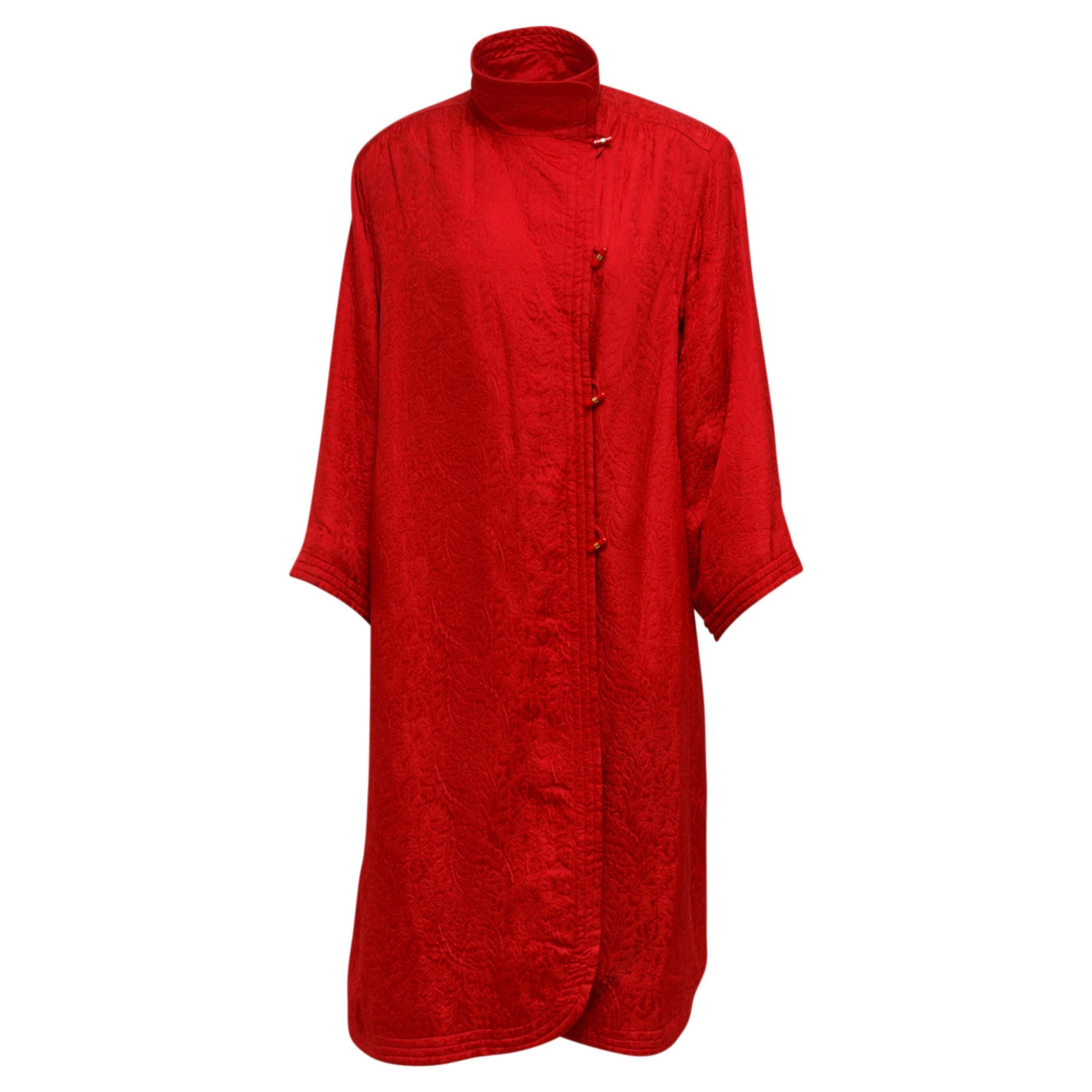 Ungaro Red Brocade Coat