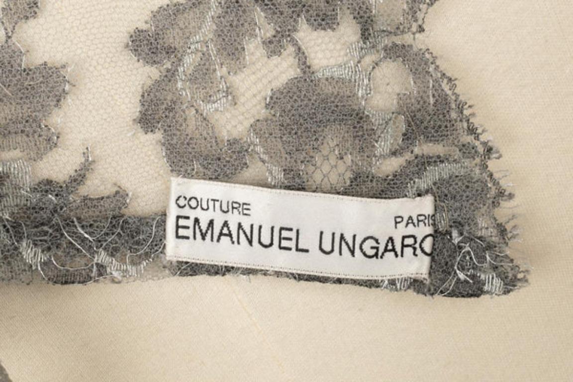 Ungaro Silvery Lace Set Couture, 1999 For Sale 5