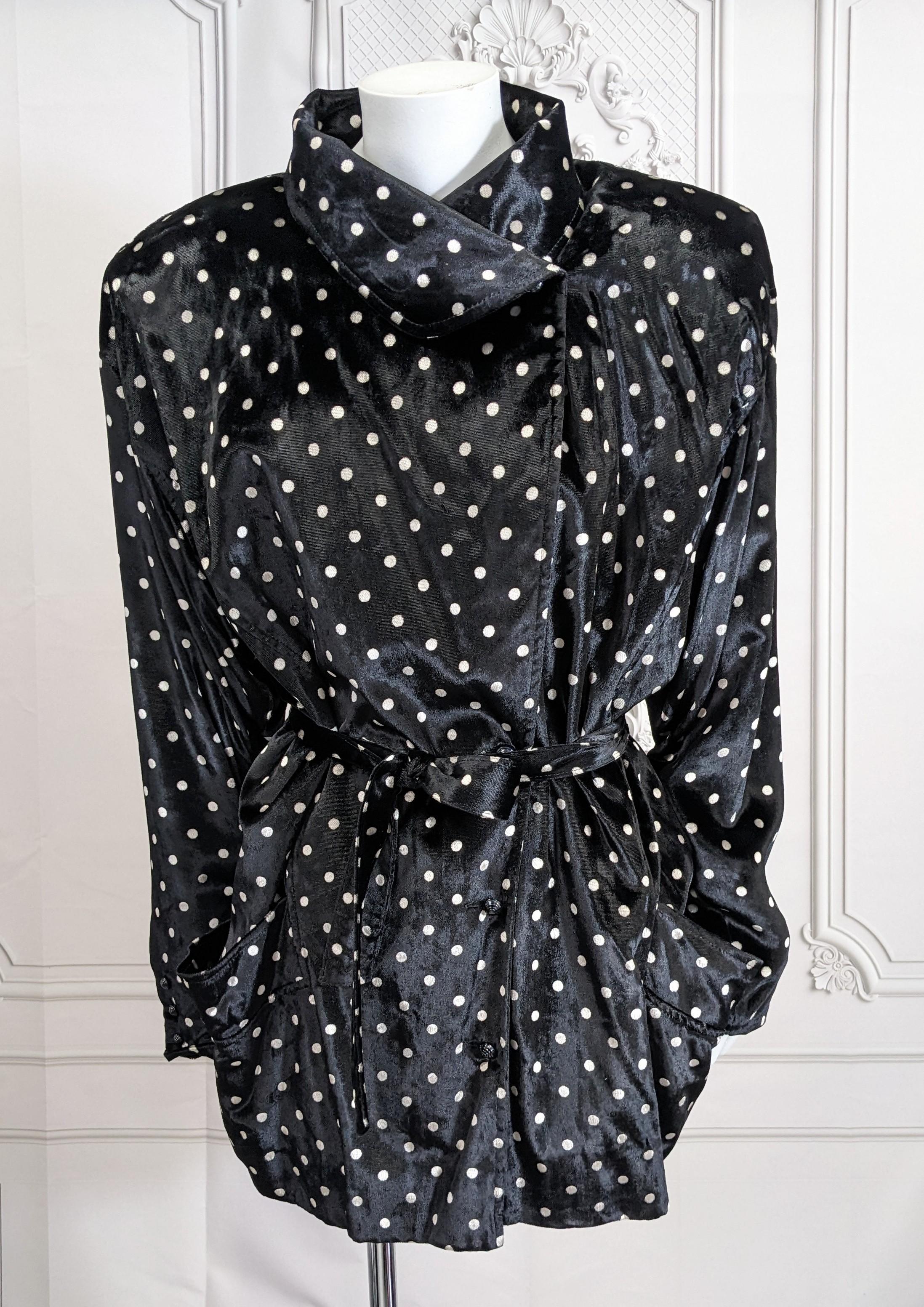 Ungaro Velvet Polka Dot Evening Jacket  For Sale 1