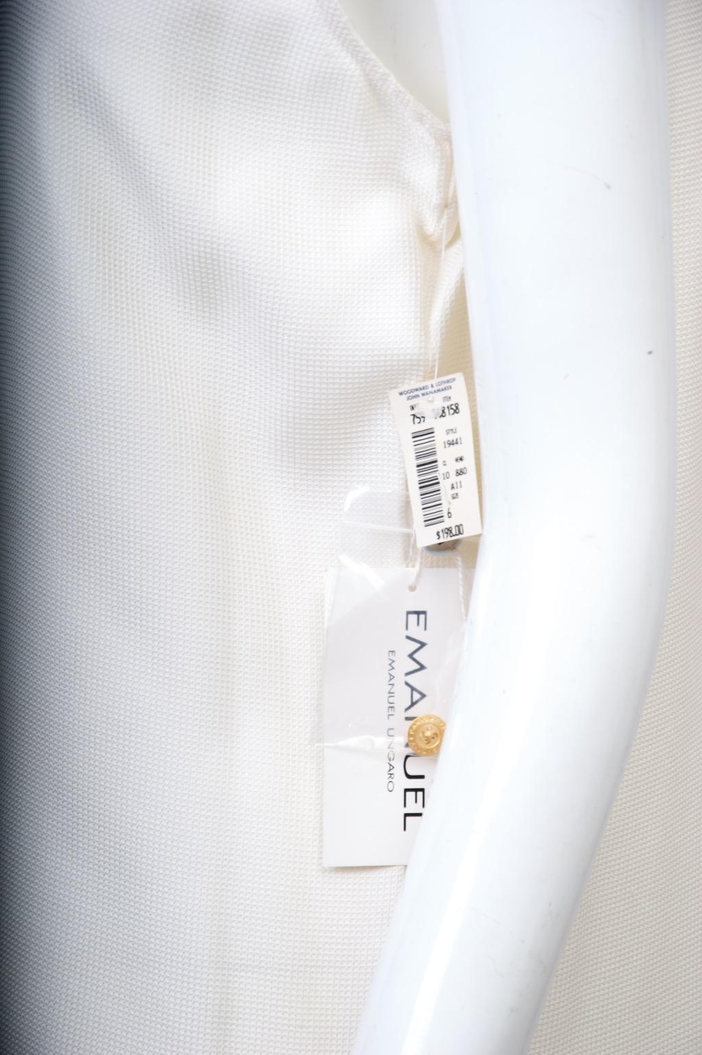 Chemise en soie blanche Ungaro, non portée Excellent état - En vente à Alford, MA