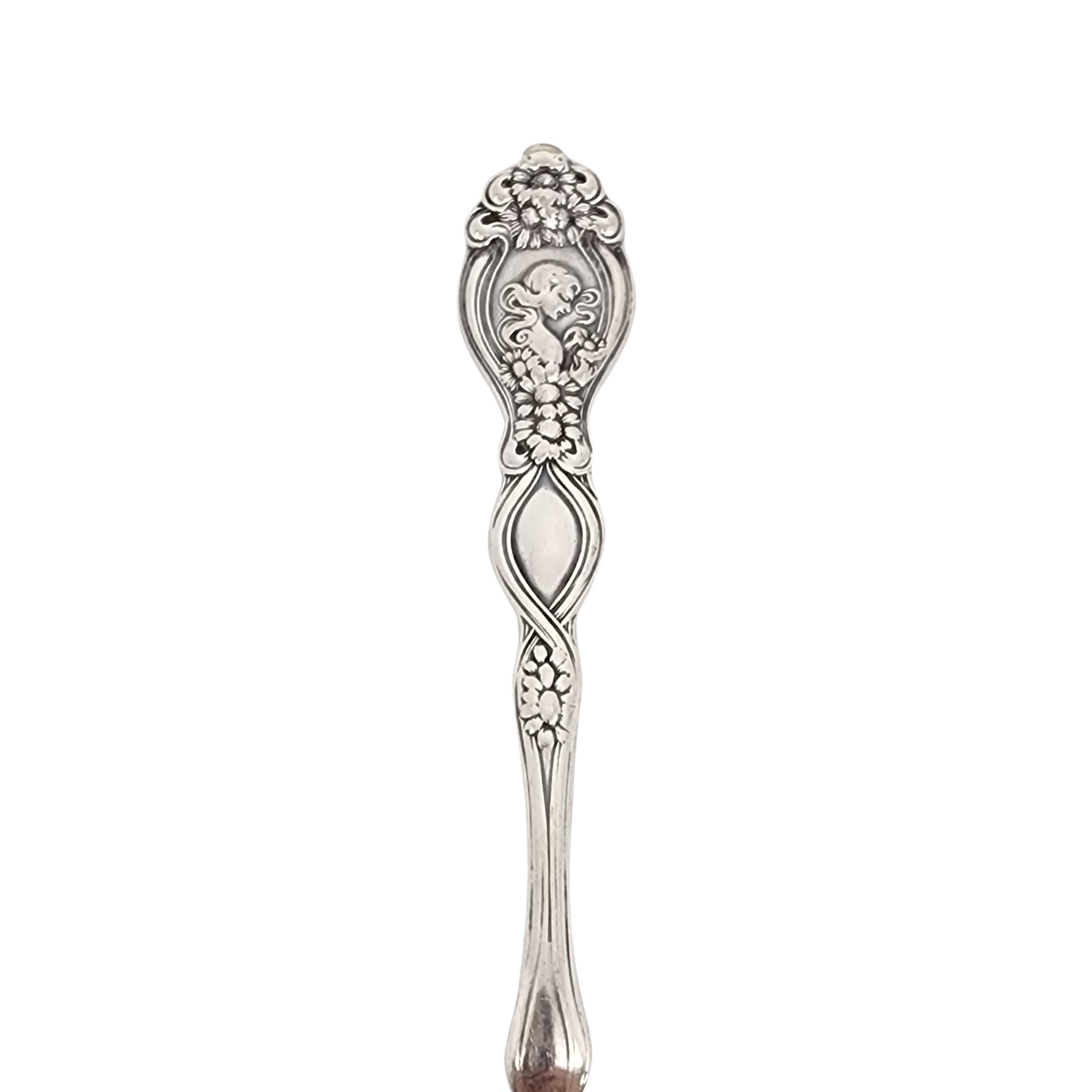 Unger Brothers Sterling Silver He Loves Me Fork w/Monogram #15839 In Good Condition In Washington Depot, CT