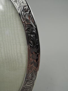 Unger Edwardian Art Nouveau Sterling Silver Oval Picture Frame