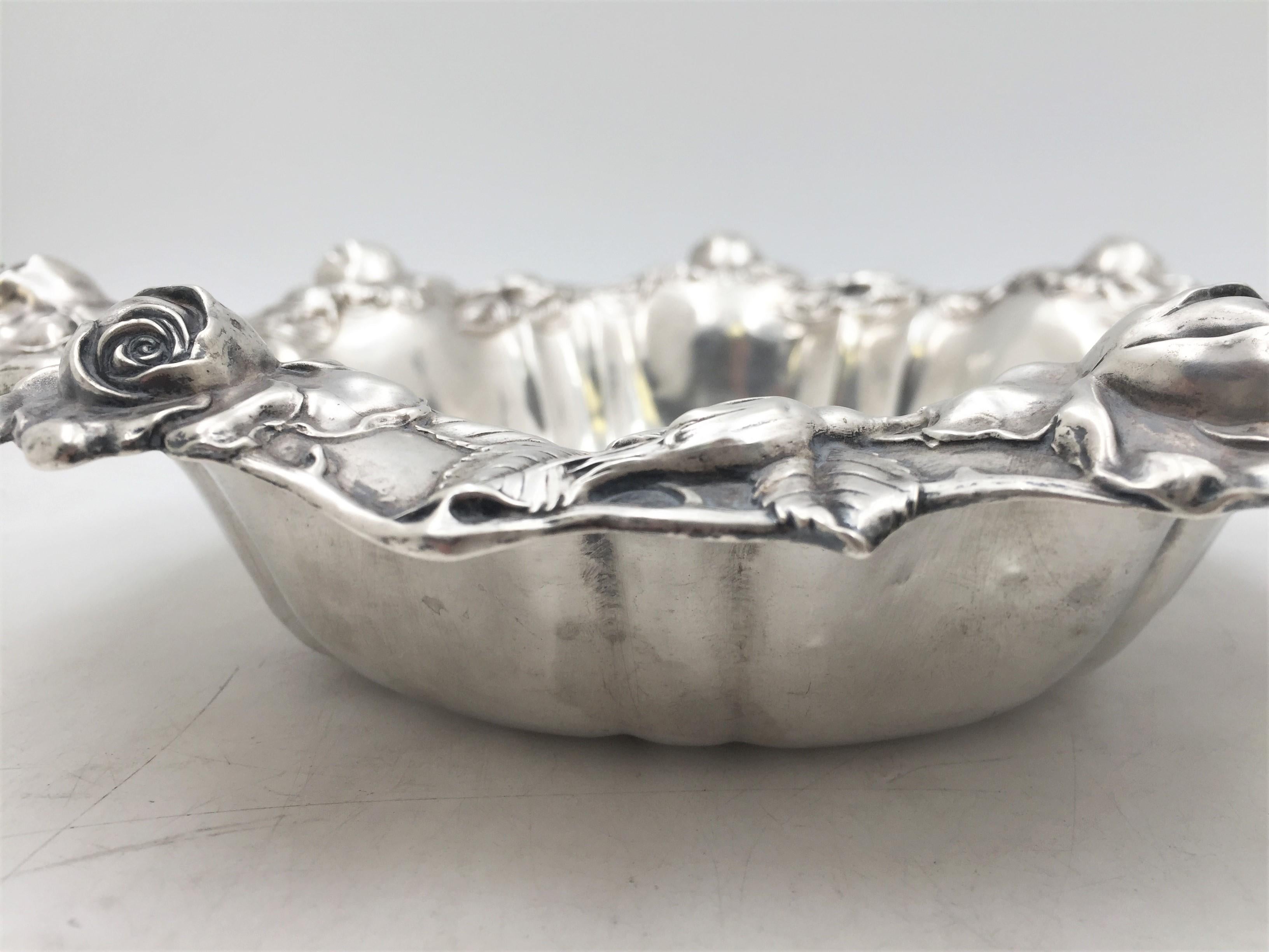 American Unger Sterling Silver Early 20th Century Bowl in Art Nouveau Style For Sale