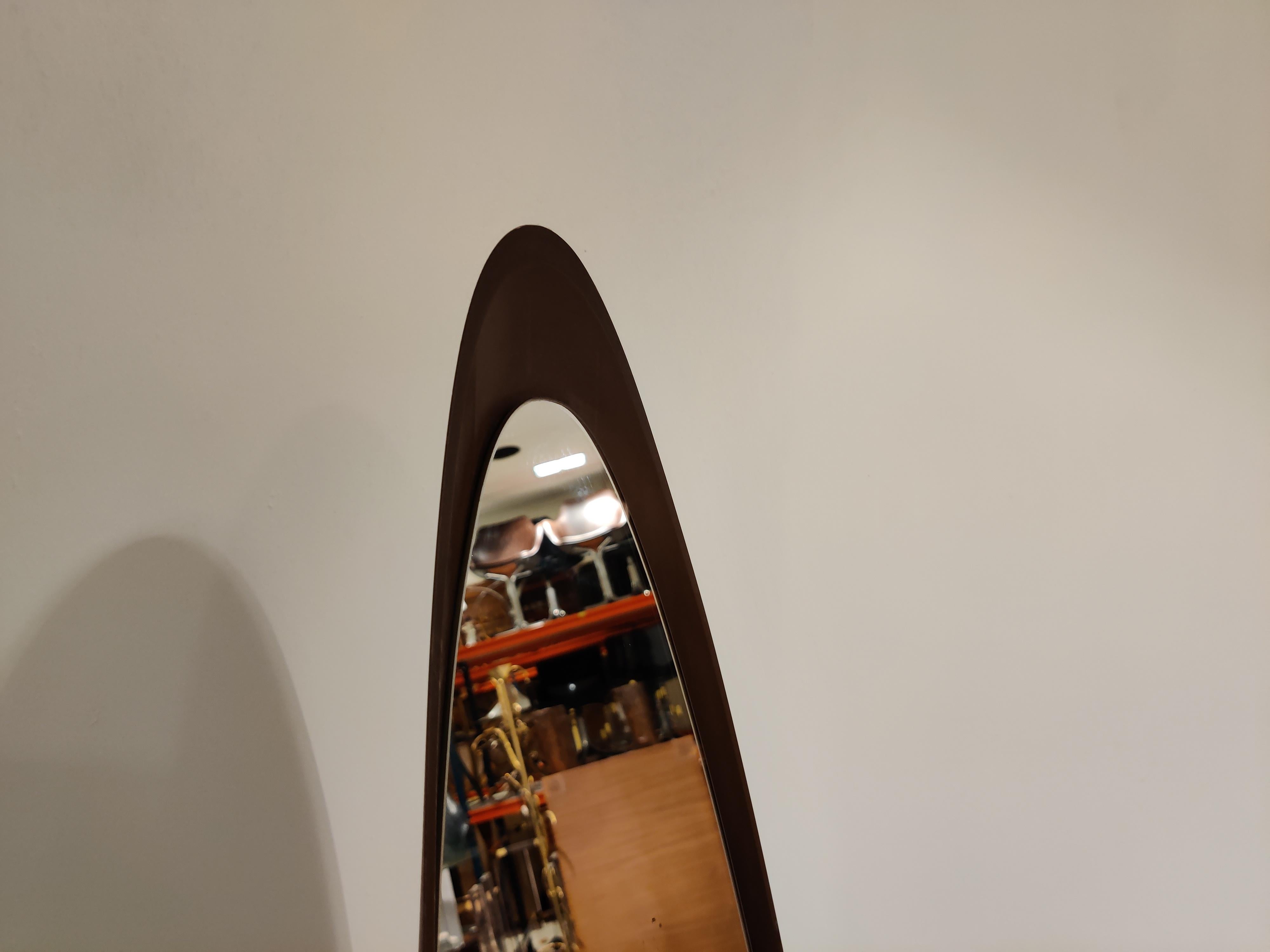 Italian Unghia Mirror by Rodolfo Bonetto, Italy, 1970s