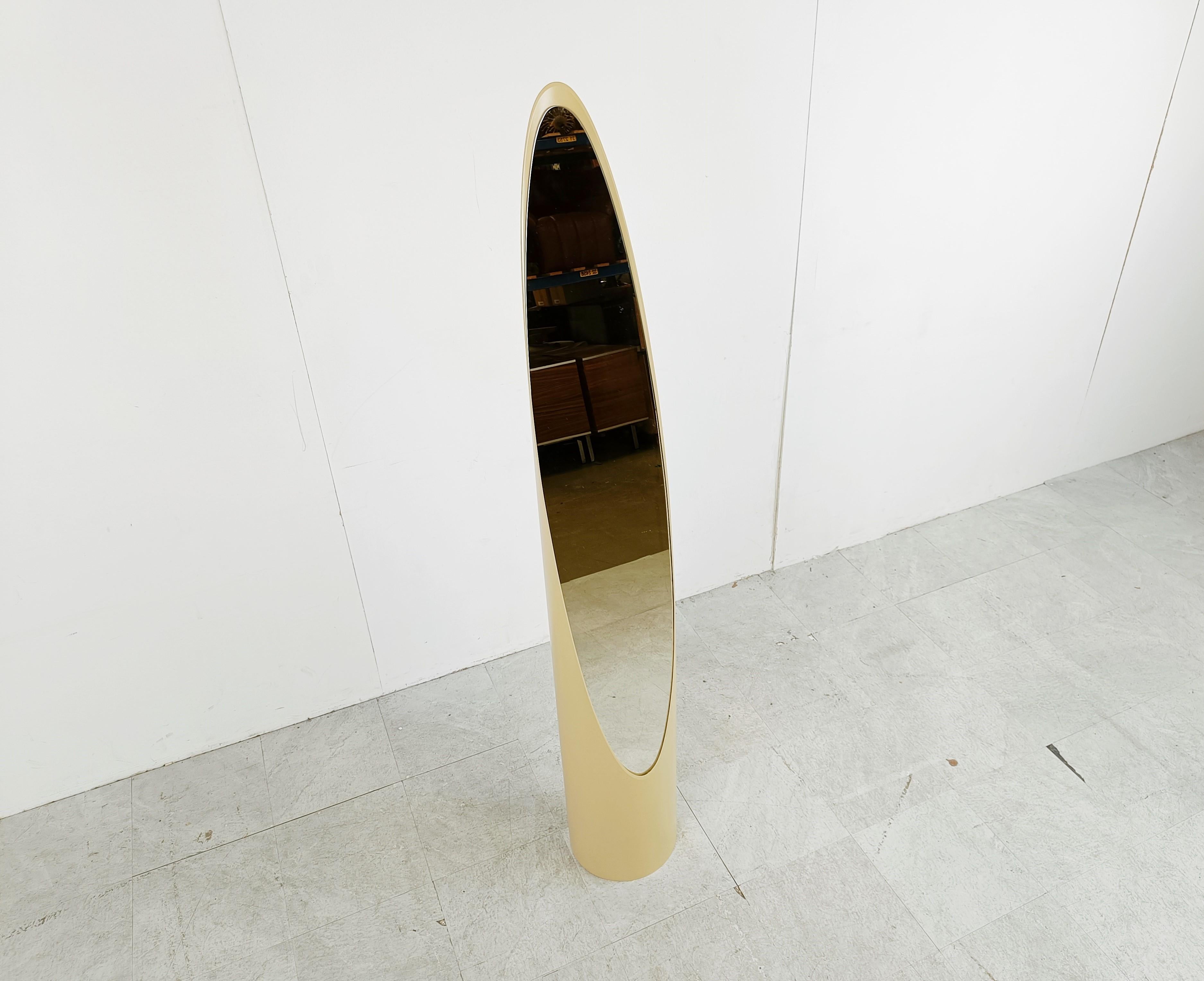 Italian Unghia mirror by Rodolfo Bonetto, Italy 1970s For Sale