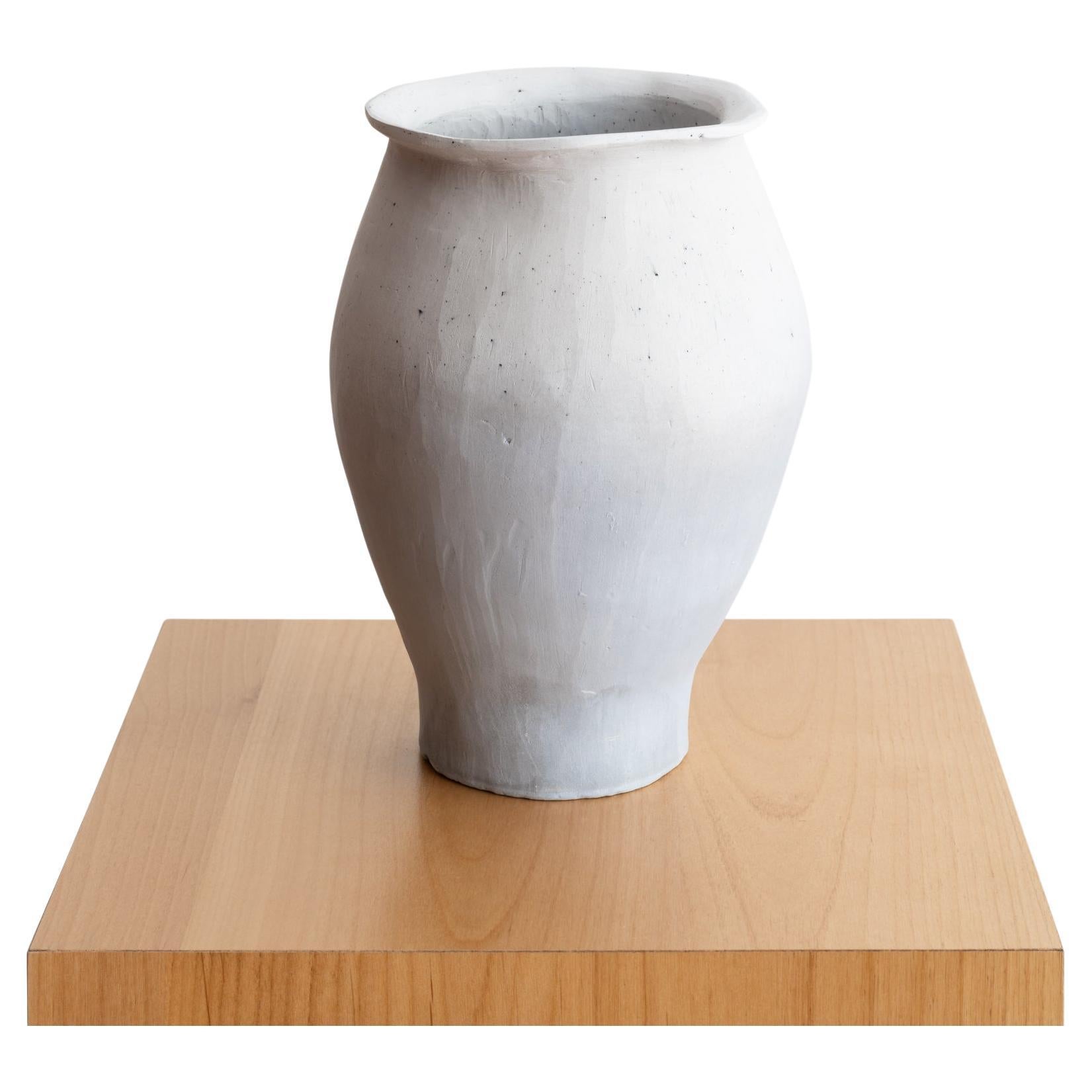 Contemporary Sculptural Vase in Unglazed Porcelain by Jenny Min For Sale