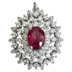 Unheated 1.00ct Burma Ruby Pigeon’s Blood No Heat Pendant AIGS - Wonderful!