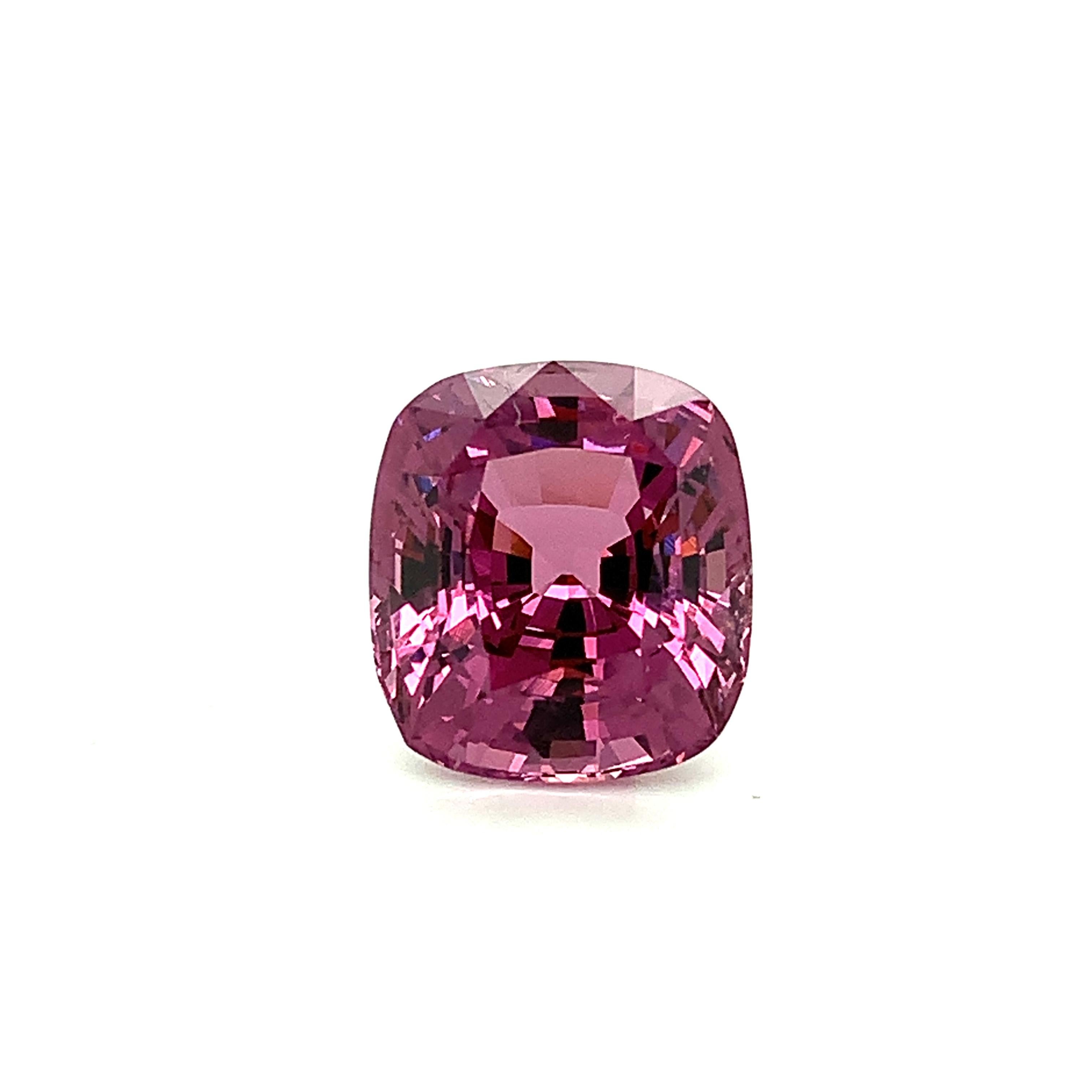 Unheated 10.21 Carat Pink Purple Spinel, Loose Gemstone, GIA Certified ...A For Sale 1