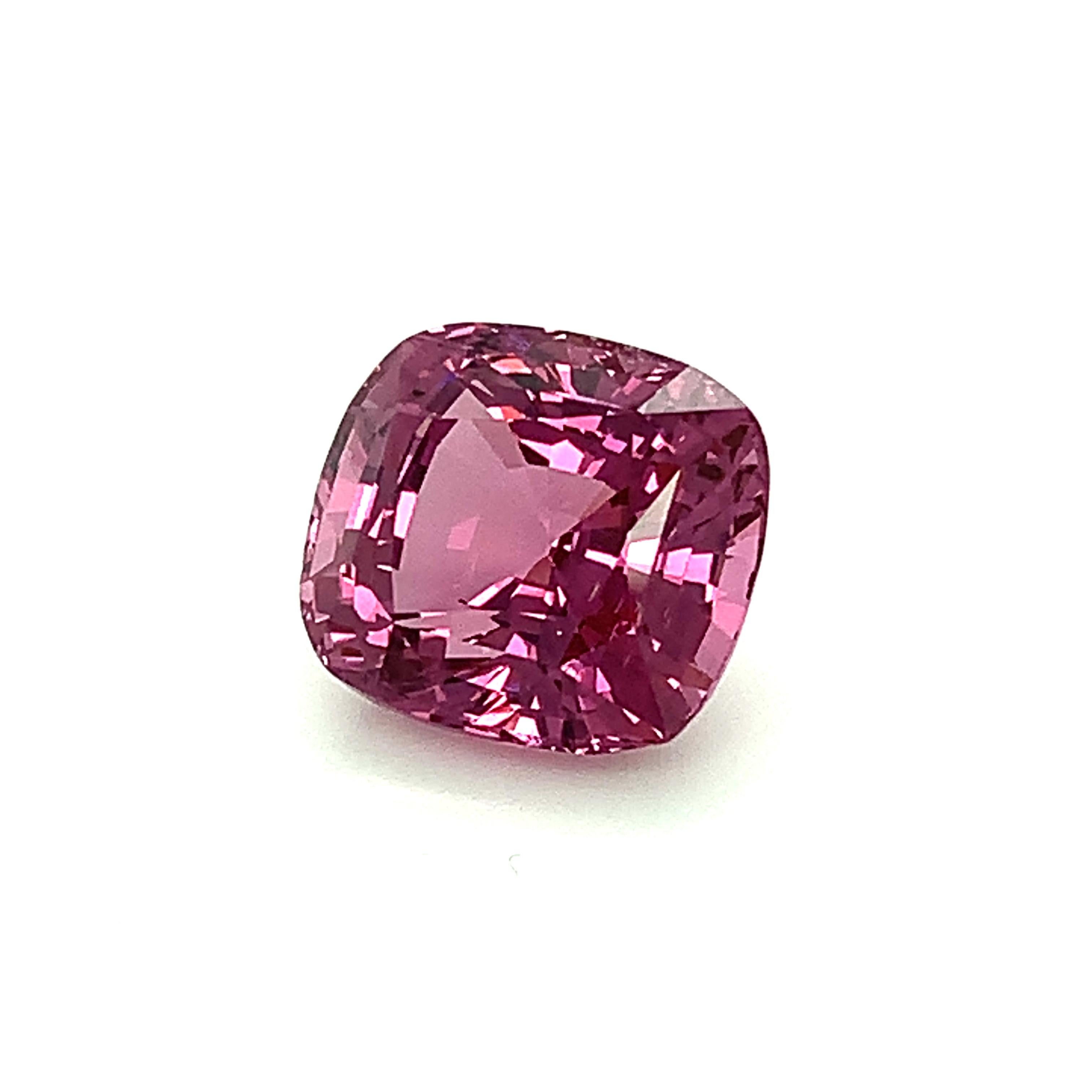 Artisan Unheated 10.21 Carat Pink Purple Spinel, Loose Gemstone, GIA Certified ...A For Sale