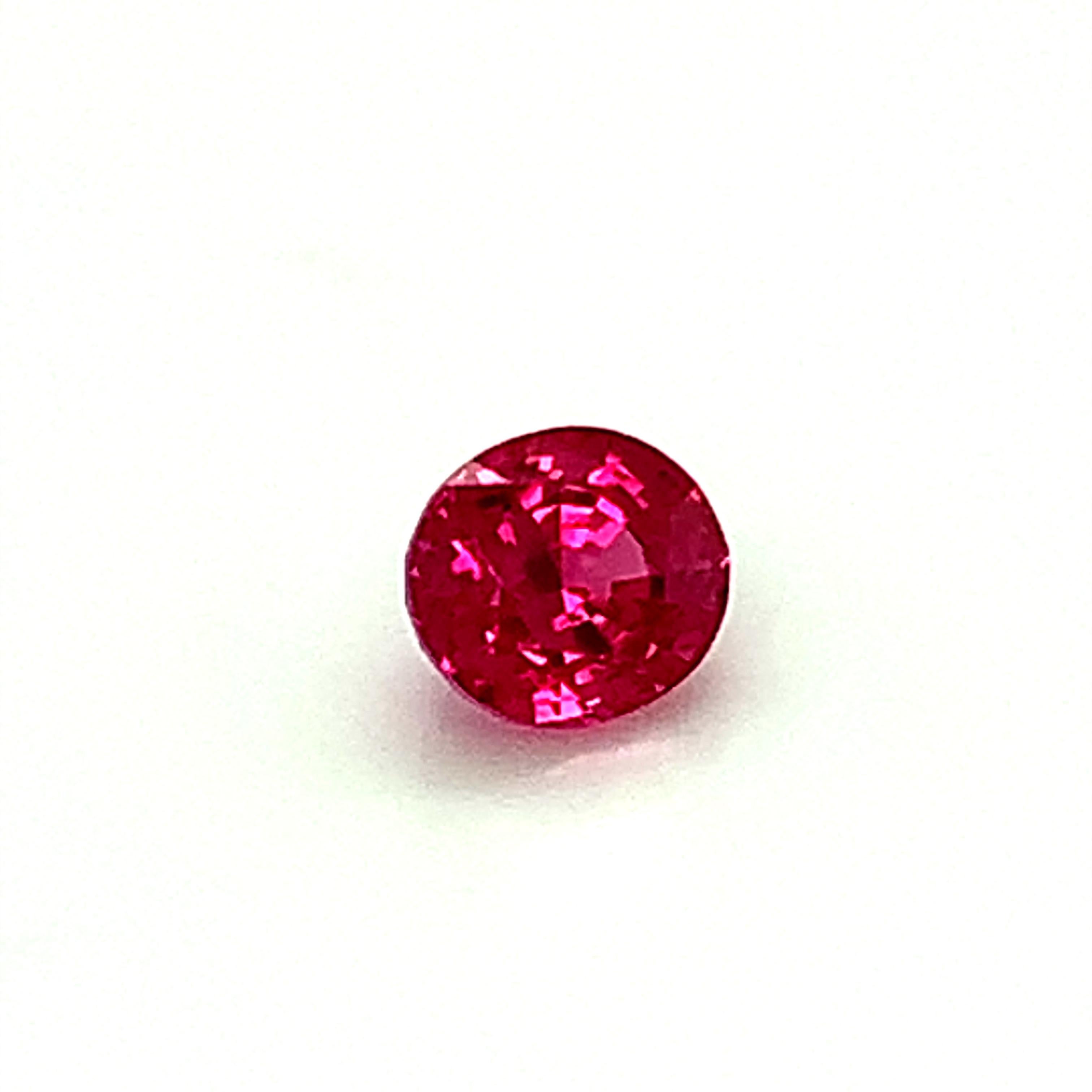 Oval Cut Unheated 1.08 Carat Burmese Ruby Oval GIA Unset 3-Stone Engagement Ring Gemstone