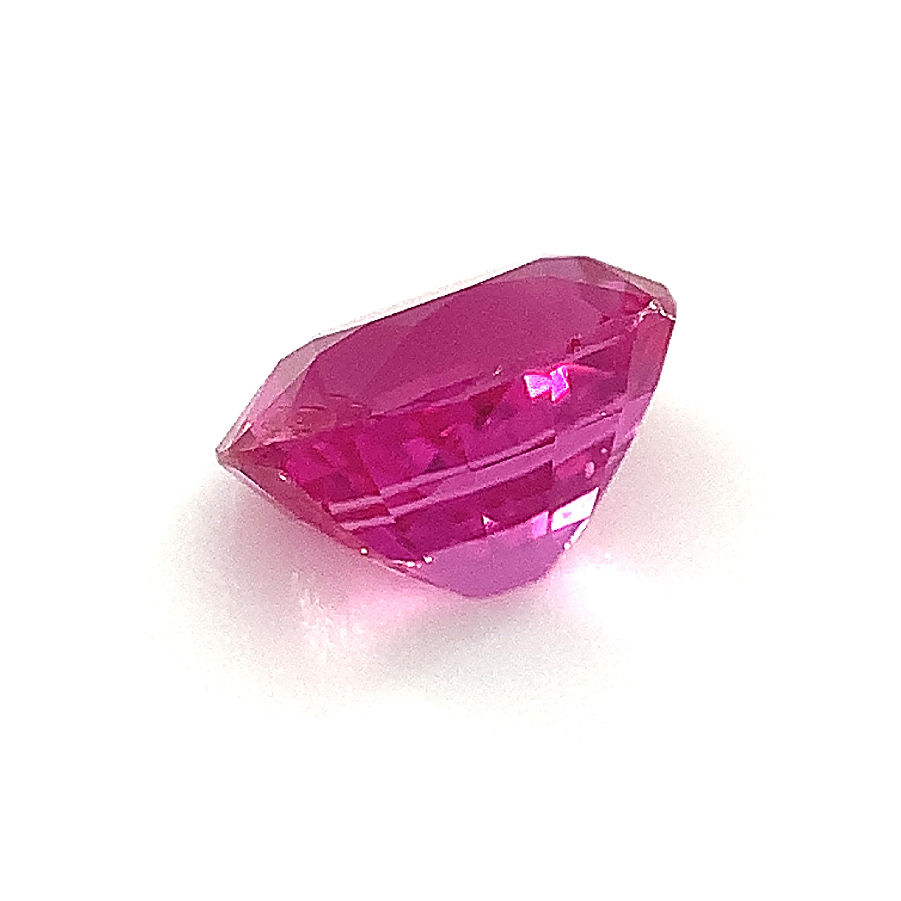 Unheated 1.39 Carat Burmese Pink Sapphire, Unset Loose Gemstone, GIA Certified For Sale 1