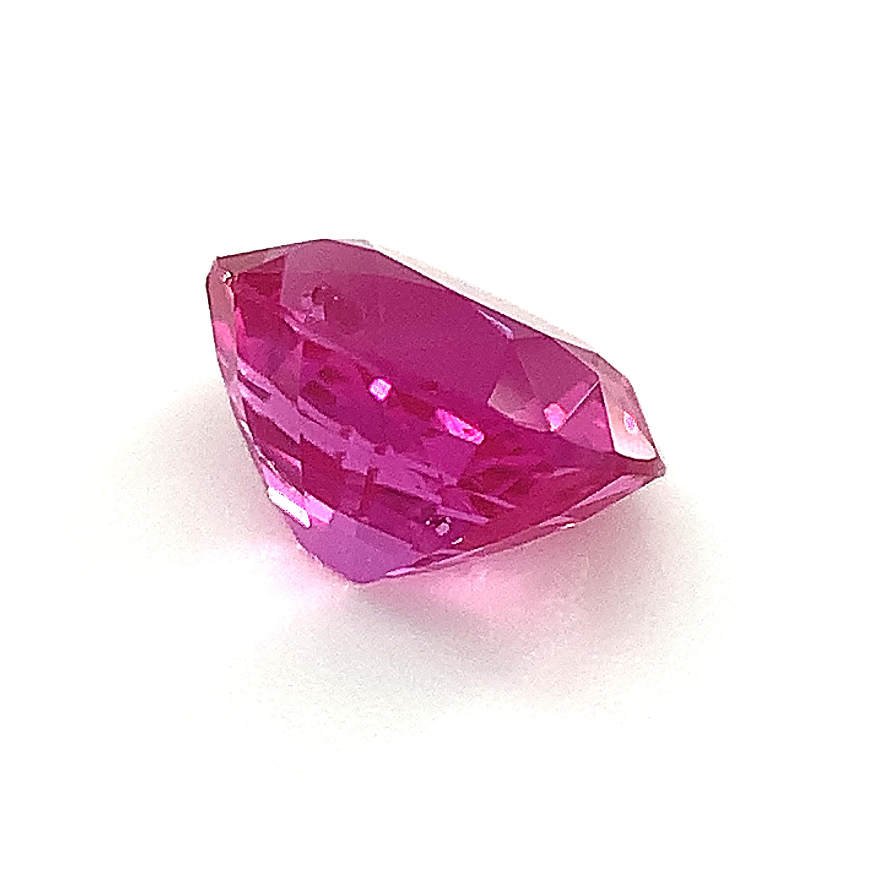 Unheated 1.39 Carat Burmese Pink Sapphire, Unset Loose Gemstone, GIA Certified In New Condition For Sale In Los Angeles, CA