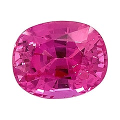 Unheated 1.39 Carat Burmese Pink Sapphire, Unset Loose Gemstone, GIA Certified