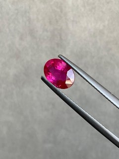 Unheated 1.50 carat Oval Ruby