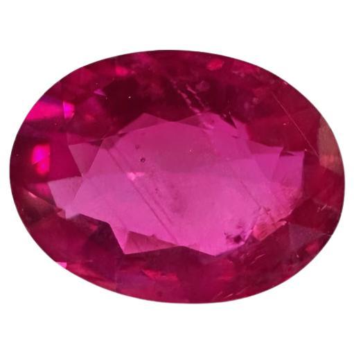 Rubis ovale non chauffé de 1,50 carat en vente