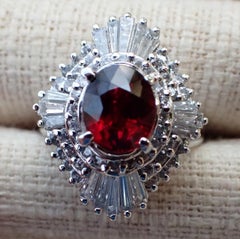 Unheated 1.71ct Pigeon’s Blood Ruby Ring NO Heat AIGS Certificate